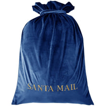 Load image into Gallery viewer, Christmas Santa Large Luxury Velvet Gift Sacks 60 cm x 90 cm-Dark Blue
