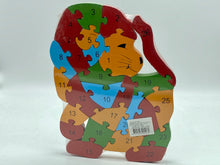 Load image into Gallery viewer, Wooden animal puzzle -Lion
