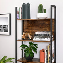 Load image into Gallery viewer, VASAGLE 5 Tier Bookshelf Rustic Brown and Black
