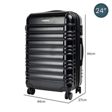 Load image into Gallery viewer, Olympus Noctis Suitcase 24in Hard Shell ABS+PC - Stygian Black
