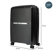 Load image into Gallery viewer, Olympus 3PC Astra Luggage Set Hard Shell Suitcase - Obsidian Black
