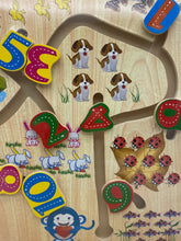 Load image into Gallery viewer, Wooden Puzzle activity Movable puzzle-with alphabet and tasks
