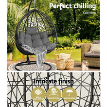 Load image into Gallery viewer, Outdoor Hanging Swing Chair - Black-6
