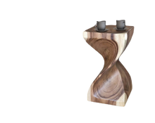 Load image into Gallery viewer, Single Twist stool side table Acacia wood Side Table/Corner Table Bar stool-Medium 50 cm height.
