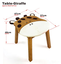 Load image into Gallery viewer, Children’s wooden table : Giraffe themed
