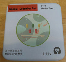 Load image into Gallery viewer, Set 12 -TWELVE different Puzzle Educational Games for Travel in closable Tin Can.
