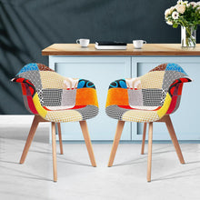 Load image into Gallery viewer, Set of 2 Fabric Dining Chairs-6
