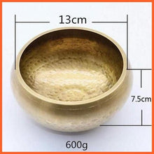 Load image into Gallery viewer, Singing bowl Nepalese Tibetan genuine 592g bowl 12 cm size includes genuine wand
