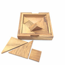 Load image into Gallery viewer, Logic Tangram Wooden Puzzle Game 7 pieces
