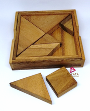 Load image into Gallery viewer, Logic Tangram Wooden Puzzle Game 7 pieces
