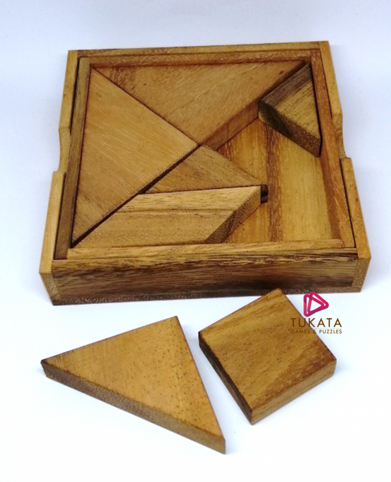 Logic Tangram Wooden Puzzle Game 7 pieces