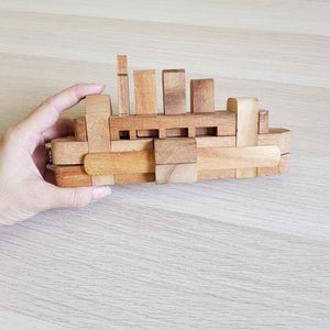 Wooden Titanic Boat Puzzle brainteaser Toy-last one in stock