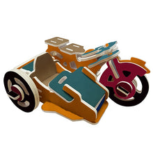 Load image into Gallery viewer, Kids model kit Motor Bike kit model craft DIY-with sidecar and paint set included
