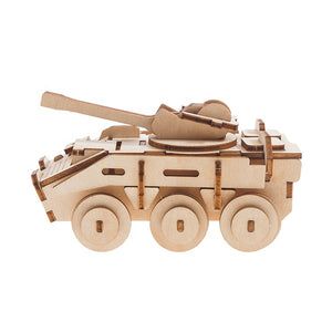 Tank model built it yourself Ply Wood craft kit- set of 2 (TWO) plus paints set