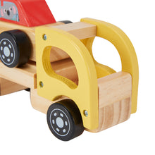 Load image into Gallery viewer, Kids Wooden Car Carrier Truck Toy (Wood) movable tray and car-Age: 18 M+
