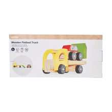 Load image into Gallery viewer, Kids Wooden Car Carrier Truck Toy (Wood) movable tray and car-Age: 18 M+
