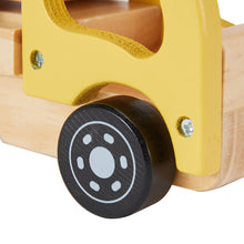 Load image into Gallery viewer, Kids Wooden Car Carrier Truck Toy (Wood) movable tray and car-Age: 18 M+
