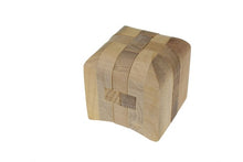 Load image into Gallery viewer, Brain teaser puzzle, wood puzzle, handmade-remove the pieces and try put them back
